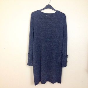 ZARA Dark Grey Sweater Dress with buttons